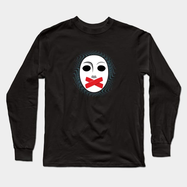 Dota 2 Silence Mask Long Sleeve T-Shirt by waveformUSA